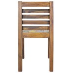 vidaXL Chaises à manger lot de 6 bois de récupération solide