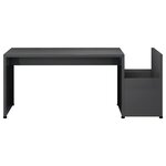 vidaXL Table basse Gris brillant 90x45x35 cm Bois d’ingénierie