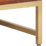 vidaXL Table basse Marron miel 67x67x45 cm Bois solide d'acacia