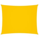 vidaXL Voile de parasol Tissu Oxford rectangulaire 3 5x5 m Jaune