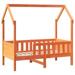 vidaXL Cadre de lit d'enfants forme de maison 70x140cm bois pin massif