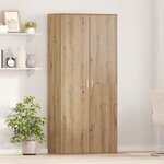 vidaXL Haut de meuble Artisan Chêne 80x39x178 cm Bois d'ingénierie
