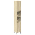 vidaXL Ensemble de meubles de salle de bain 3 Pièces chêne sonoma
