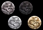 BLACK DRAGON OF TRANQUILITY 9 Dragons Series 5 Once Argent Monnaie 18888 Francs Chad 2024