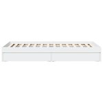 vidaXL Cadre de lit avec tiroirs blanc 90x200 cm bois d'ingénierie
