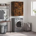 vidaXL Armoire murale chêne fumé 69 5x34x90 cm bois d'ingénierie