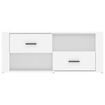 vidaXL Meuble TV Blanc 100x35x40 cm Bois d'ingénierie