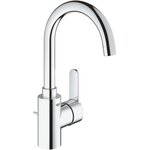GROHE Mitigeur lavabo monocommande Eurostyle Cosmopolitan 23043003 - Bec tube pivotant - Limiteur de débit - Chrome - Taille L