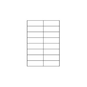 Boite de 100 étiquettes multi-usage blanches 210x297mm os43478 office star