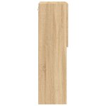 vidaXL Meuble TV avec lumières LED chêne sonoma 40 5x30x102 cm