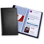 Etui simili cuir pour 120 cartes de visite 90 x 58 mm noir sigel