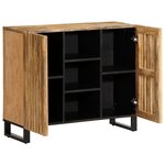 vidaXL Buffet 90x34x75 cm bois de manguier massif brut