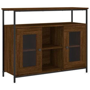 vidaXL Buffet chêne marron 100x35x80 cm bois d'ingénierie