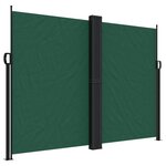 vidaXL Auvent latéral rétractable vert foncé 180x600 cm