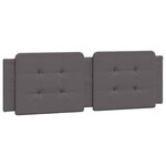 vidaXL Cadre de lit avec tête de lit Gris 160x200 cm Similicuir