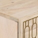 vidaXL Table de chevet 50x33x60 cm bois de manguier massif
