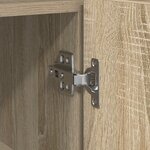 vidaXL Meuble de rangement Chêne Sonoma Bois d'ingénierie 116 x 30 x 75 cm