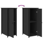 vidaXL Tables de chevet 2 Pièces noir 32x42x80 cm bois d’ingénierie