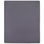 vidaXL Drap-housse Jersey Anthracite 100x200 cm Coton