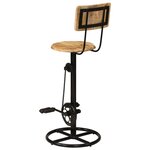 vidaXL Tabourets de bar lot de 2 bois massif de manguier