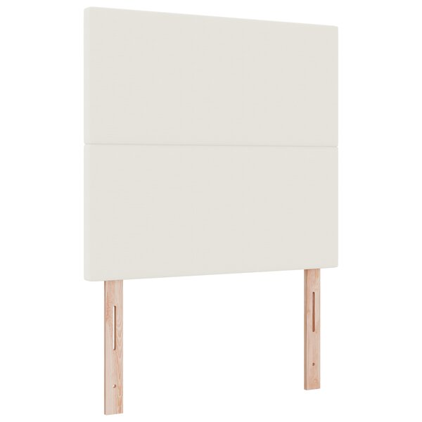 Tête de lit vidaXL Design Simple Crème 80 cm en Velours Côtelé