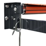 vidaXL Auvent rétractable orange et marron 3x2 5 m tissu et aluminium