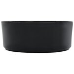 vidaXL Lavabo 36x14 cm Céramique Noir