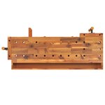 vidaXL Établi avec tiroirs et étaux 124x52x83 cm Bois massif d'acacia