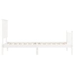 vidaXL Cadre de lit sans matelas blanc 90x200 cm bois de pin massif
