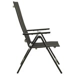 vidaXL Ensemble à manger de jardin 5 Pièces aluminium anthracite