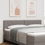 Tête de lit LED vidaXL Design Blocs Diamants Taupe 180 cm Tissu