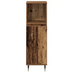 vidaXL Ensemble de meubles de salle de bain 3 pièces Bois vieilli Bois reconstitué