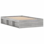 vidaXL Cadre de lit sonoma gris 120x200 cm
