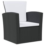 Salon de jardin meuble d'extérieur ensemble de mobilier 8 pièces avec coussins résine tressée noir 02_0017732