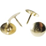 Boîte de 750 punaises en laiton hauteur 9mm 11mm de diamètre Laiton x 25 EXACOMPTA