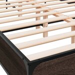 vidaXL Cadre de lit sans matelas chêne marron 140x200 cm