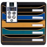 Module De Classement Big Box Plus 5 Tiroirs Neo Deco - Couleurs Assorties - Exacompta