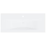 vidaXL Ensemble de meubles de salle de bain Blanc Aggloméré