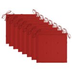 vidaXL Chaises de jardin avec coussins lot de 8 Bois d'acacia solide
