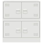 vidaXL Buffet blanc 67x39x73 cm acier