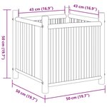 vidaXL Jardinière 50x50x50 cm bambou