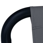 vidaXL Lit de jardin Gris 200x90 cm Acier