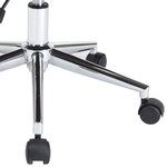 vidaXL Chaise pivotante à manger Blanc Bois courbé et similicuir