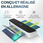 ACROPAQ Plastifieuse A3 A4 A5 avec 15 feuilles plastifieuses- Machine à plastifier- Avec bouton anti-bourrage