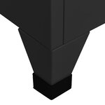 vidaXL Armoire à casiers Noir 90x45x180 cm Acier