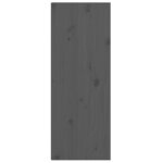 vidaXL Armoires murales 2 Pièces Gris 30x30x80 cm Bois de pin massif