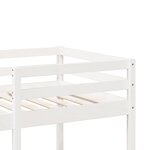 vidaXL Cadre de lit superposé sans matelas blanc 75x190 cm pin massif