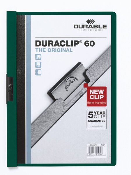Chemise DURACLIP ORIGINAL 60 à pince, A4, pétrole DURABLE