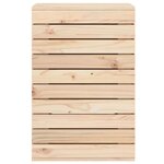 vidaXL Panier à linge 44x44x66 cm bois massif de pin