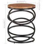 vidaXL Table d'appoint 40x40x52 cm Bois d'acacia massif